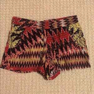 Zig zag pattered shorts